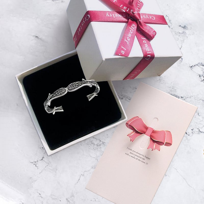 Raveya - Bracelet poli en forme d'aile d'ange