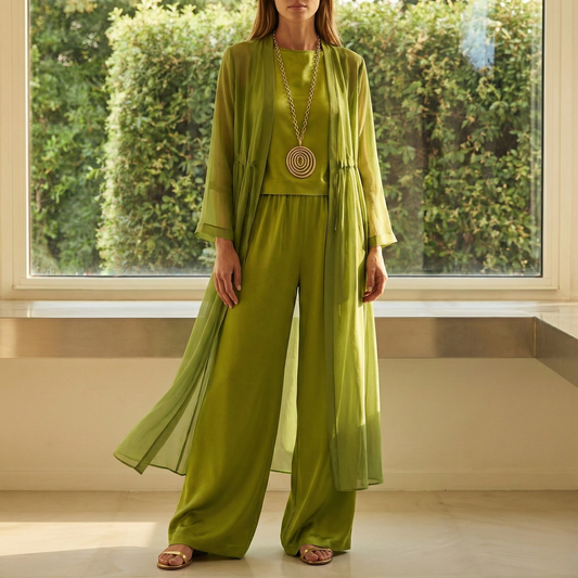 Elyria - Ensemble coordonné 3 pièces avec cardigan au toucher doux