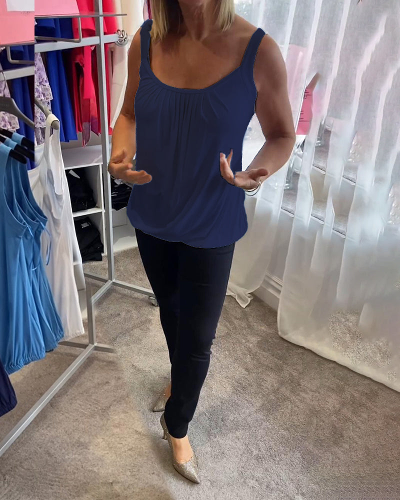 Corina - Débardeur col en U toucher doux