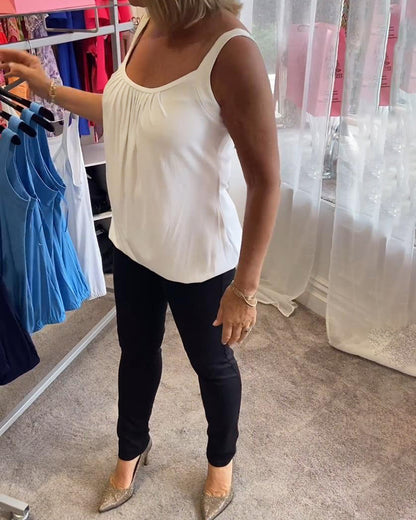 Corina - Débardeur col en U toucher doux