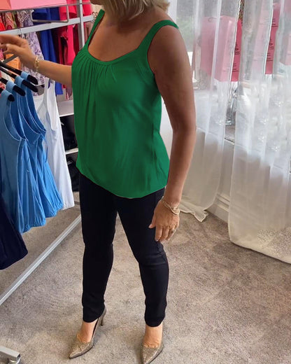 Corina - Débardeur col en U toucher doux