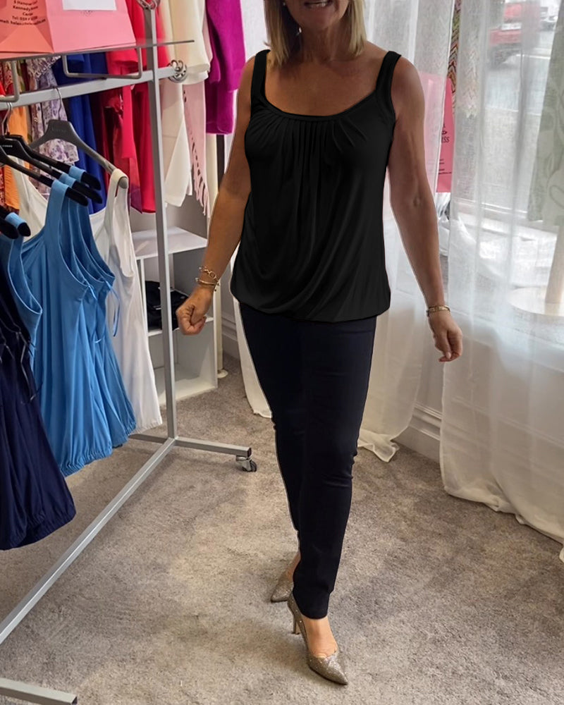 Corina - Débardeur col en U toucher doux