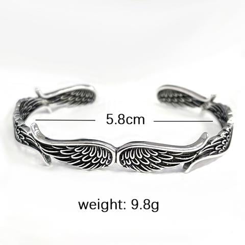 Raveya - Bracelet poli en forme d'aile d'ange