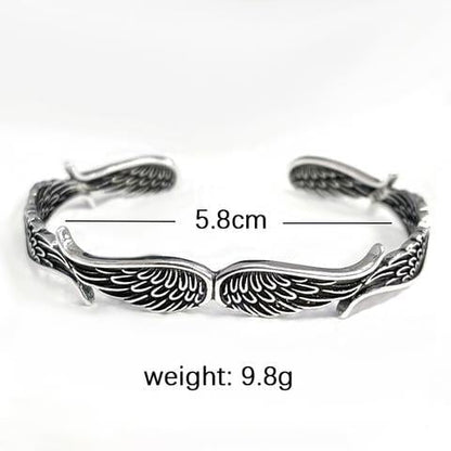 Raveya - Bracelet poli en forme d'aile d'ange