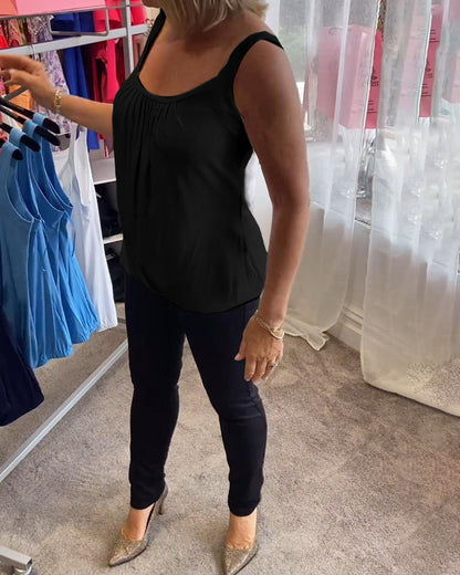 Corina - Débardeur col en U toucher doux