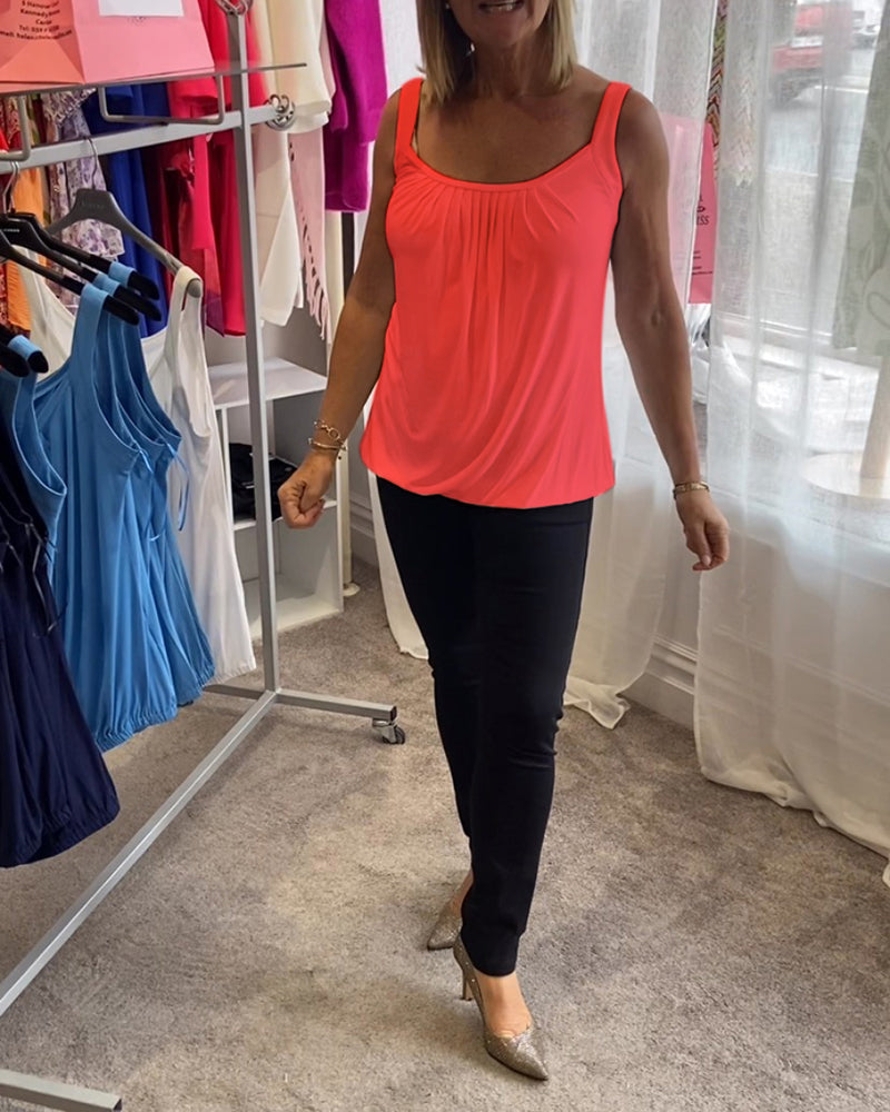 Corina - Débardeur col en U toucher doux