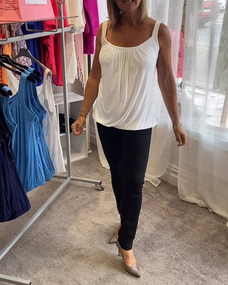 Corina - Débardeur col en U toucher doux