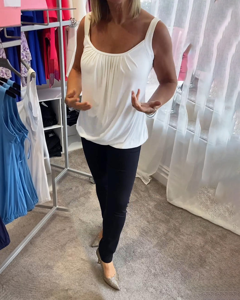 Corina - Débardeur col en U toucher doux