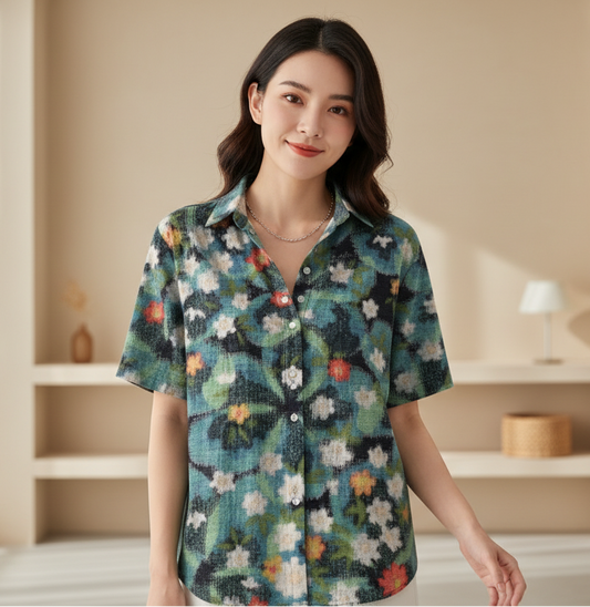 Delora - Blouse imprimée, douce au toucher